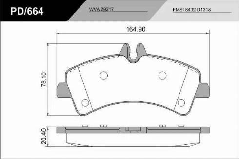 FRAS-LE PD/664_CV Advanced - Комплект спирачно феродо, дискови спирачки vvparts.bg