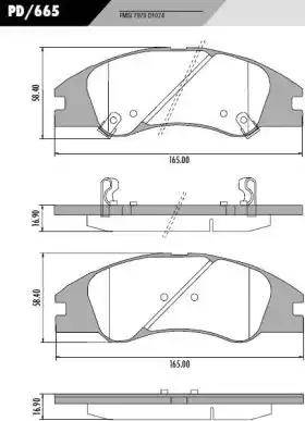 FRAS-LE PD/665 - Комплект спирачно феродо, дискови спирачки vvparts.bg