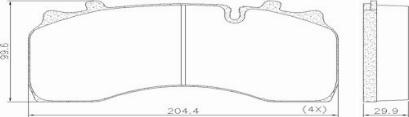 FRAS-LE PD/194-K013 _ CV ADVAN - Комплект спирачно феродо, дискови спирачки vvparts.bg