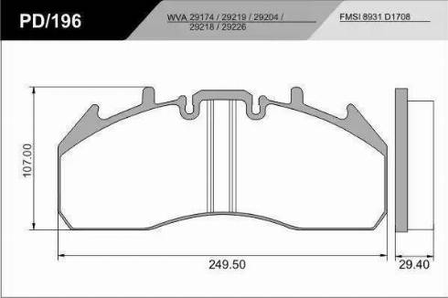 FRAS-LE PD/196_CV Advanced - Комплект спирачно феродо, дискови спирачки vvparts.bg