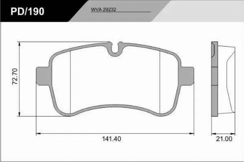 FRAS-LE PD/190_CV Advanced - Комплект спирачно феродо, дискови спирачки vvparts.bg