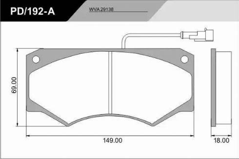 FRAS-LE PD/192-A_CV Advanced - Комплект спирачно феродо, дискови спирачки vvparts.bg