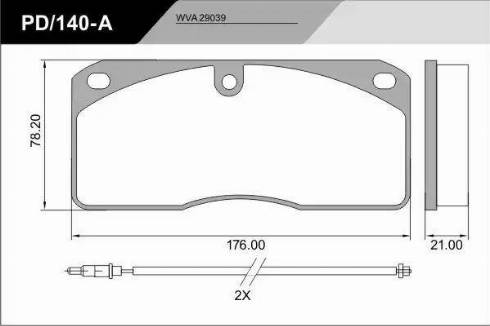 FRAS-LE PD/140-A_CV Advanced - Комплект спирачно феродо, дискови спирачки vvparts.bg