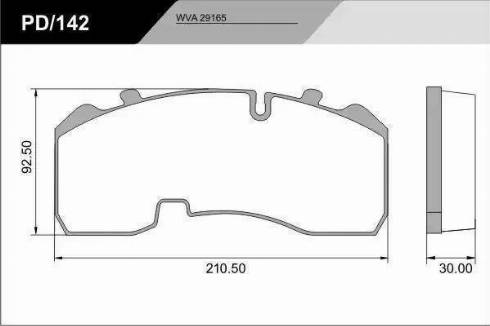 FRAS-LE PD/142-K20_CV Advanced - Комплект спирачно феродо, дискови спирачки vvparts.bg