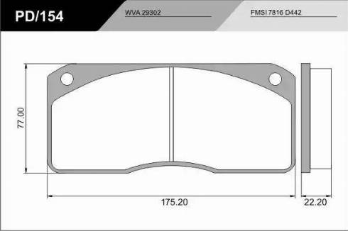 FRAS-LE PD/154_CV Advanced - Комплект спирачно феродо, дискови спирачки vvparts.bg