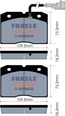 FRAS-LE PD/151-A-CV - Комплект спирачно феродо, дискови спирачки vvparts.bg