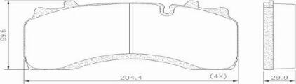 FRAS-LE PD/161-K013 _ CV ADVAN - Комплект спирачно феродо, дискови спирачки vvparts.bg