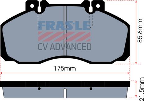 FRAS-LE PD/104-CV - Комплект спирачно феродо, дискови спирачки vvparts.bg