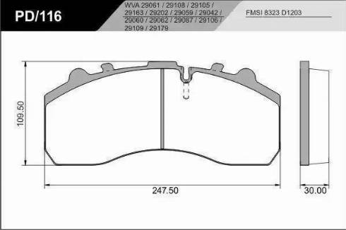 FRAS-LE PD/116-K20_CV Advanced - Комплект спирачно феродо, дискови спирачки vvparts.bg