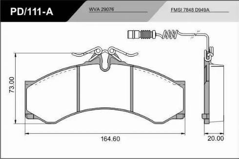 FRAS-LE PD/111-A_CV Advanced - Комплект спирачно феродо, дискови спирачки vvparts.bg