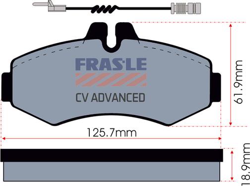 FRAS-LE PD/118-A-CV - Комплект спирачно феродо, дискови спирачки vvparts.bg