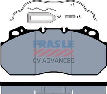 FRAS-LE PD/112-K007-CV - Комплект спирачно феродо, дискови спирачки vvparts.bg