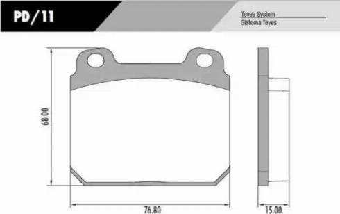 FRAS-LE PD/11 - Комплект спирачно феродо, дискови спирачки vvparts.bg