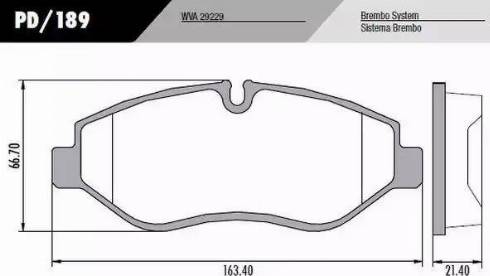 FRAS-LE PD/189 - Комплект спирачно феродо, дискови спирачки vvparts.bg