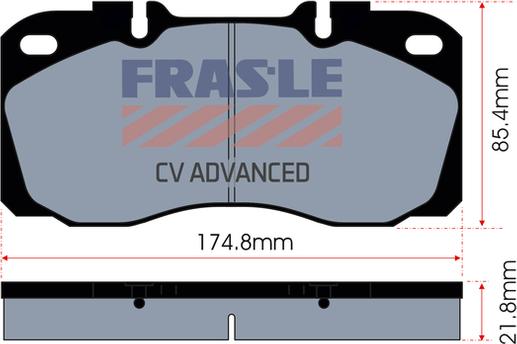 FRAS-LE PD/139-CV - Комплект спирачно феродо, дискови спирачки vvparts.bg