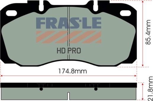 FRAS-LE PD/139-HD - Комплект спирачно феродо, дискови спирачки vvparts.bg