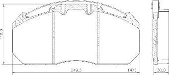 FRAS-LE PD/129-K009 _ CV Advan - Комплект спирачно феродо, дискови спирачки vvparts.bg