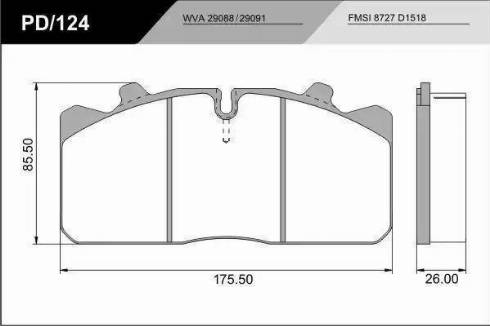 FRAS-LE PD/124-K18_HD PRO - Комплект спирачно феродо, дискови спирачки vvparts.bg