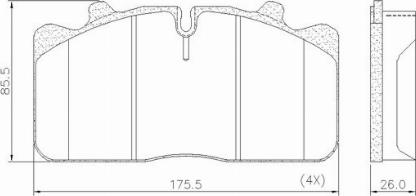 FRAS-LE PD/124-K018 _ CV Advan - Комплект спирачно феродо, дискови спирачки vvparts.bg