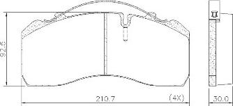 Pagid C1006P8532 - Комплект спирачно феродо, дискови спирачки vvparts.bg