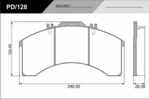 FRAS-LE PD/128-K05_CV Advanced - Комплект спирачно феродо, дискови спирачки vvparts.bg