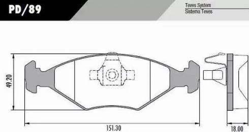 FRAS-LE PD/89 - Комплект спирачно феродо, дискови спирачки vvparts.bg