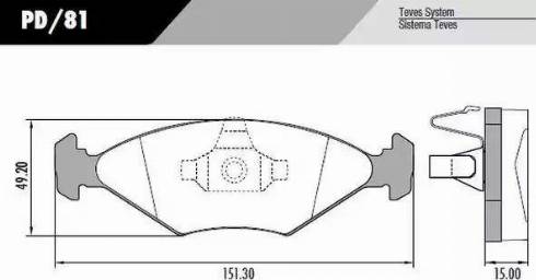 FRAS-LE PD/81 - Комплект спирачно феродо, дискови спирачки vvparts.bg