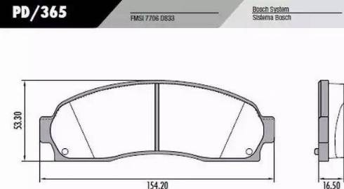 FRAS-LE PD365 - Комплект спирачно феродо, дискови спирачки vvparts.bg