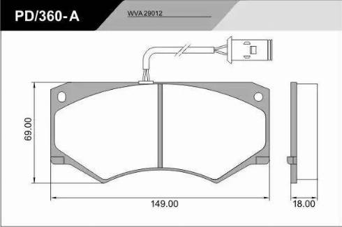 FRAS-LE PD/360-A_CV Advanced - Комплект спирачно феродо, дискови спирачки vvparts.bg