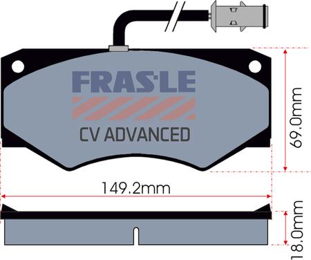 FRAS-LE PD/360-A-CV - Комплект спирачно феродо, дискови спирачки vvparts.bg