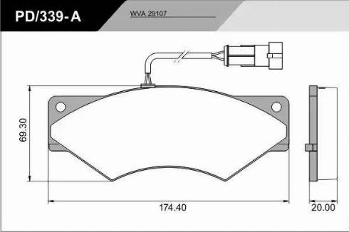 FRAS-LE PD/339-A_CV Advanced - Комплект спирачно феродо, дискови спирачки vvparts.bg