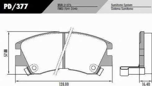 FRAS-LE PD377 - Комплект спирачно феродо, дискови спирачки vvparts.bg