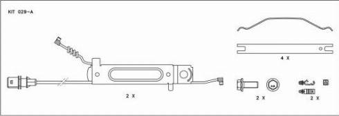 FRAS-LE PD/209-KIT029-A_CV ADV - Комплект спирачно феродо, дискови спирачки vvparts.bg