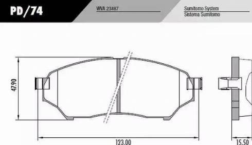 FRAS-LE PD74 - Комплект спирачно феродо, дискови спирачки vvparts.bg