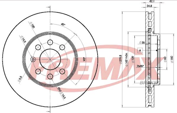 FREMAX BD-9001 - Спирачен диск vvparts.bg