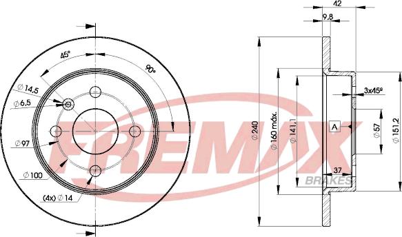 FREMAX BD-9108 - Спирачен диск vvparts.bg