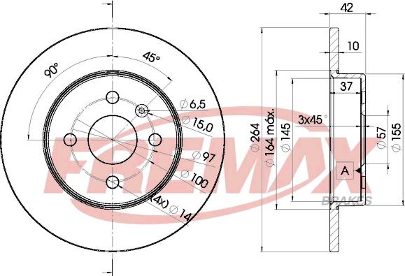 FREMAX BD-9116 - Спирачен диск vvparts.bg