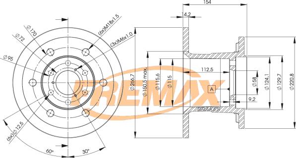 FREMAX BD-4528 - Спирачен диск vvparts.bg