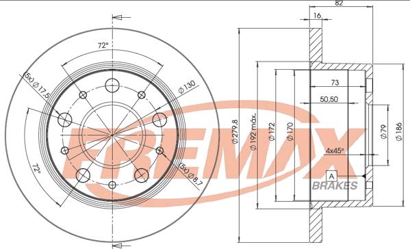 FREMAX BD-4696 - Спирачен диск vvparts.bg