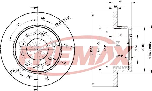 FREMAX BD-4693 - Спирачен диск vvparts.bg