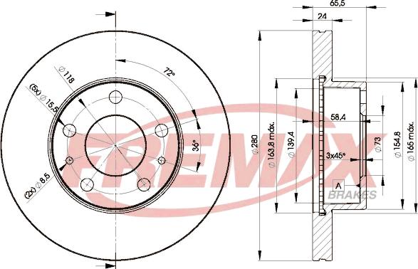 FREMAX BD-4681 - Спирачен диск vvparts.bg