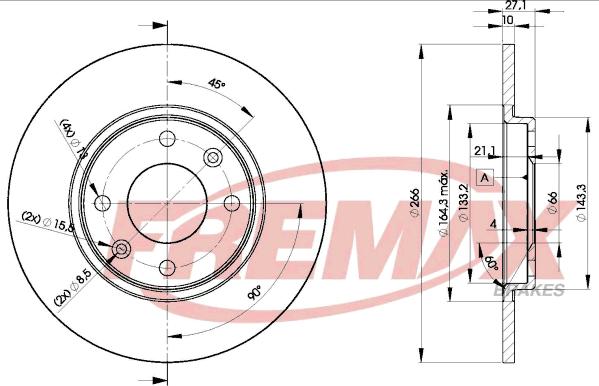 FREMAX BD-4688 - Спирачен диск vvparts.bg