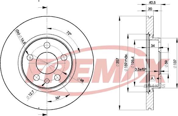 FREMAX BD-4683 - Спирачен диск vvparts.bg