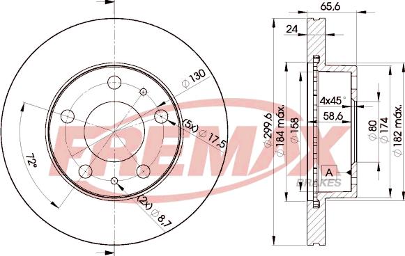 FREMAX BD-4682 - Спирачен диск vvparts.bg