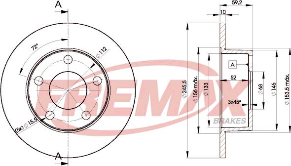 FREMAX BD-4011 - Спирачен диск vvparts.bg