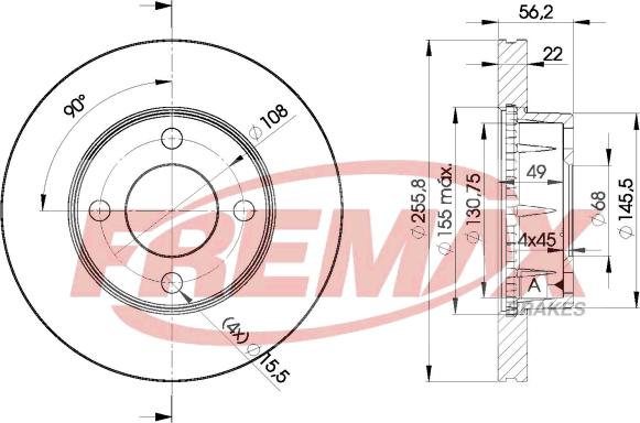 FREMAX BD-4013 - Спирачен диск vvparts.bg