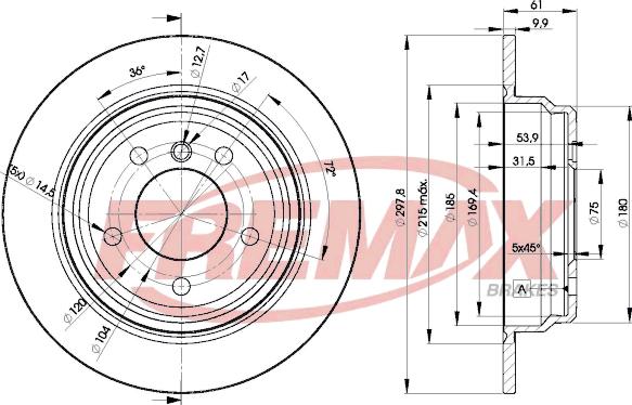 FREMAX BD-4129 - Спирачен диск vvparts.bg