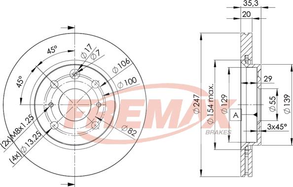 FREMAX BD-4700 - Спирачен диск vvparts.bg