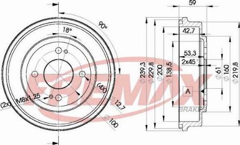 FREMAX BD-4726-KT - Спирачен барабан vvparts.bg