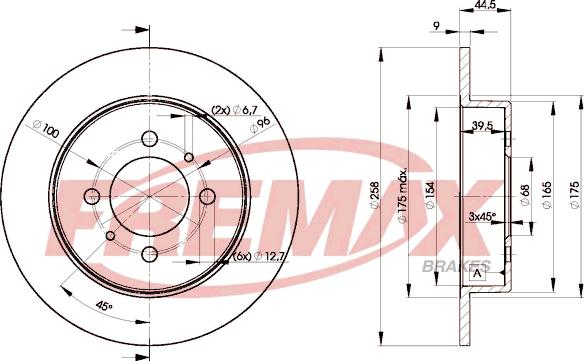 FREMAX BD-5401 - Спирачен диск vvparts.bg